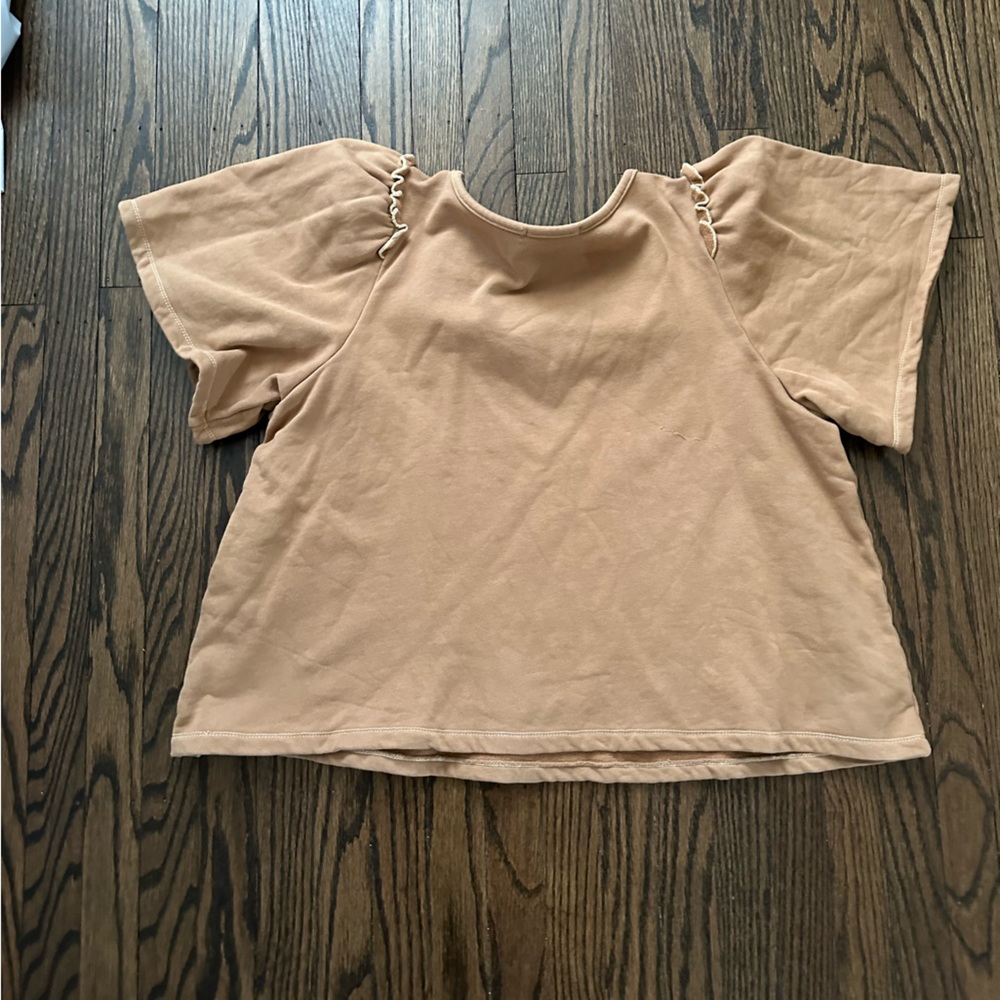 Altar’d State Jersey Ruffle Sleeve Tee - Picture 3 of 7